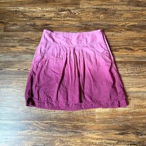 Athleta Women’s Skirt Ombre Whisper Lined Pink Purple Pockets Size 6‎
